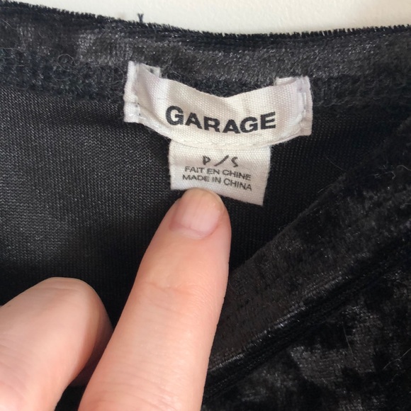 5/$20 Black velvet bodysuit, size Small - Picture 10 of 10